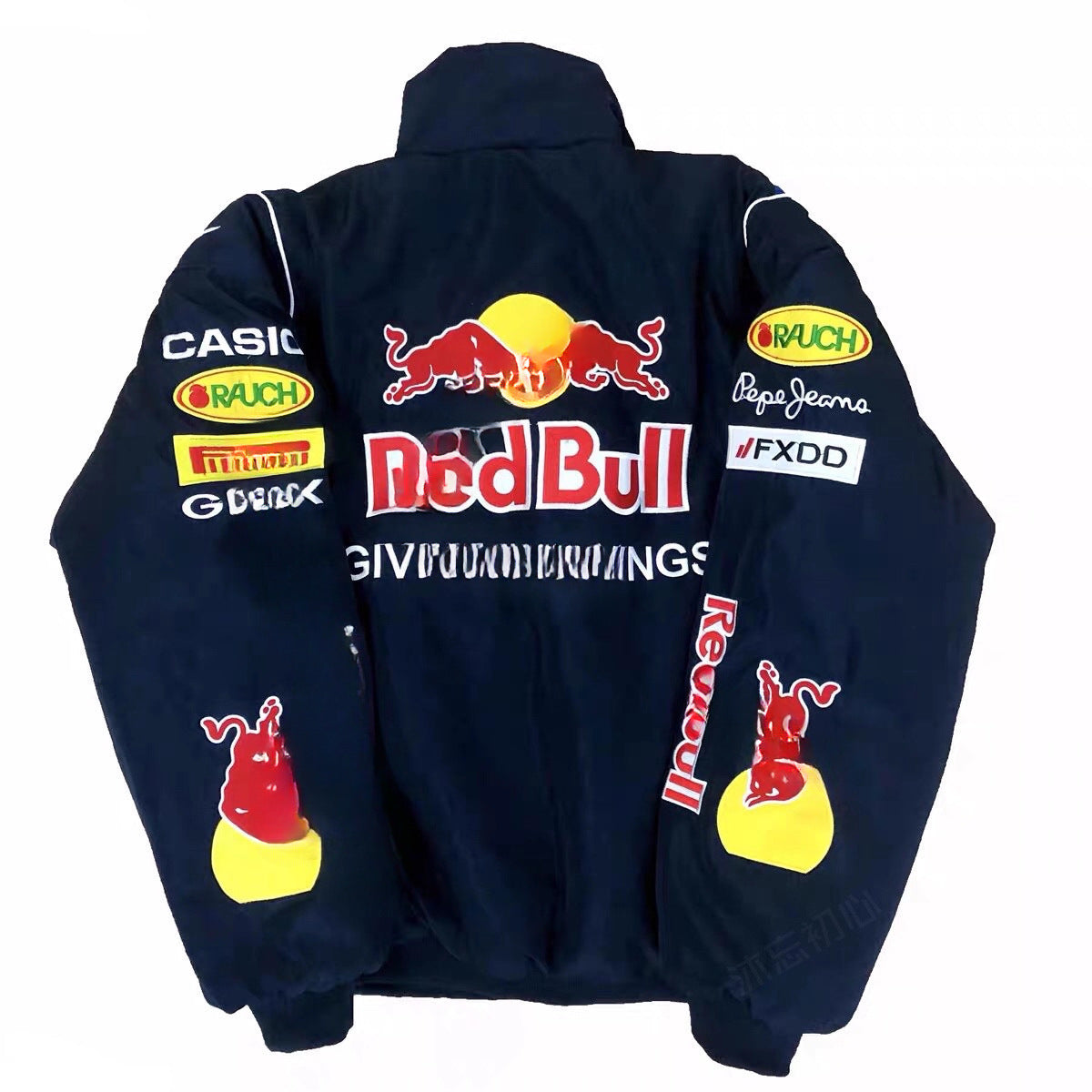 Unisex Racing Jacket | Retro F1 Motorsport Style | Embroidered Biker Design