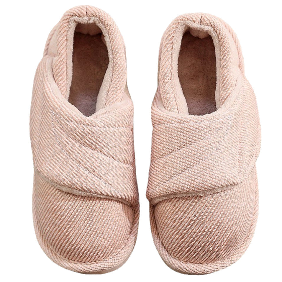 Memory Foam Slippers | Adjustable Velcro, All Season | Large Sizes