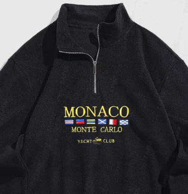 Men's Half Zip Sweatshirt | 3D Print, Spring Autumn