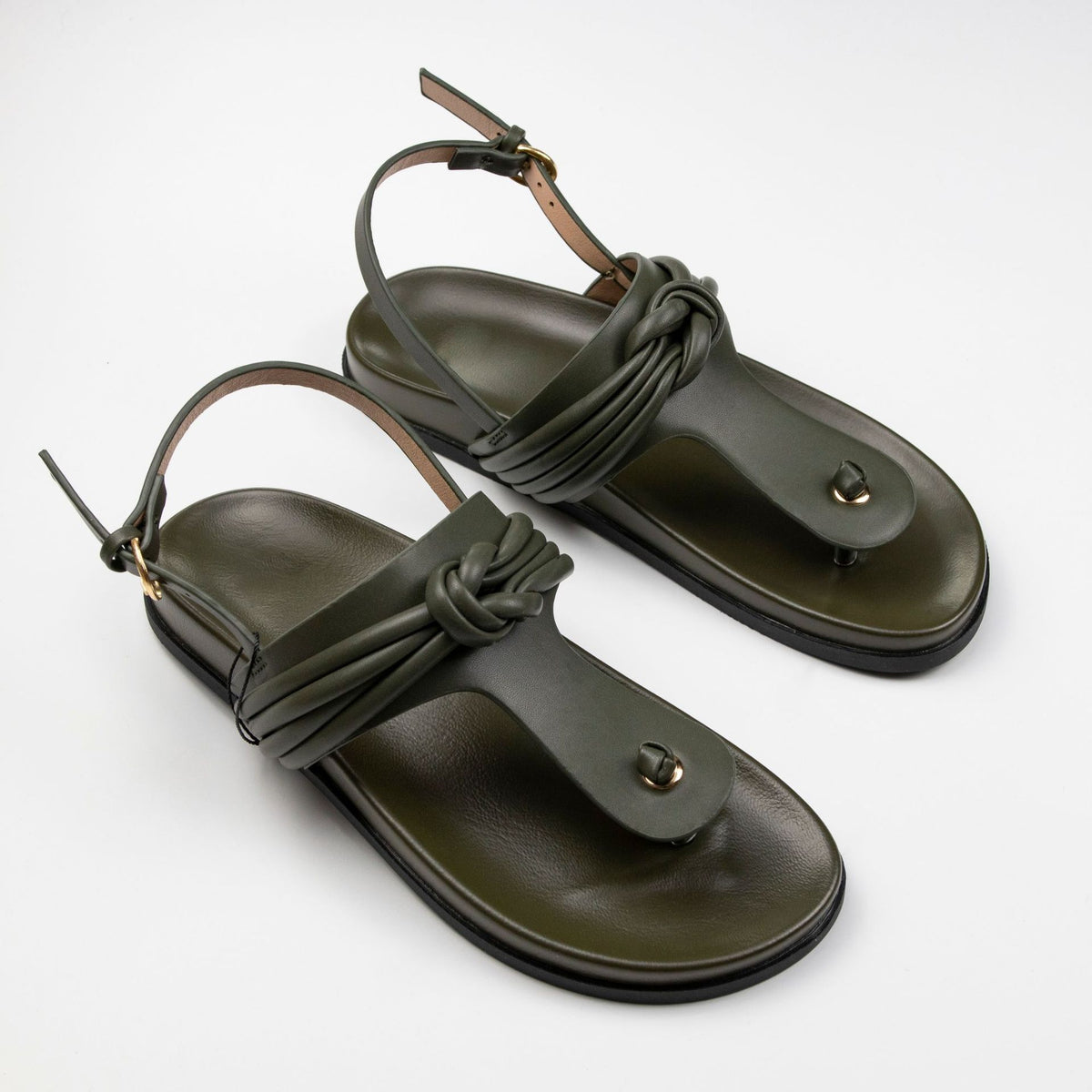 Womens chunky platform sandals with Roman style backstrap and open toe