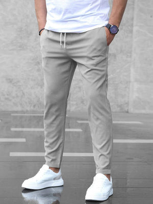 Men Stretch Tapered Pants Crease Resistant