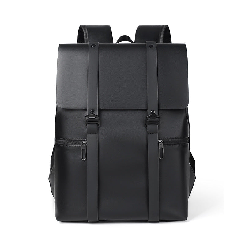 Business Notebook Backpack | Lightweight, Spacious | Black & Beige