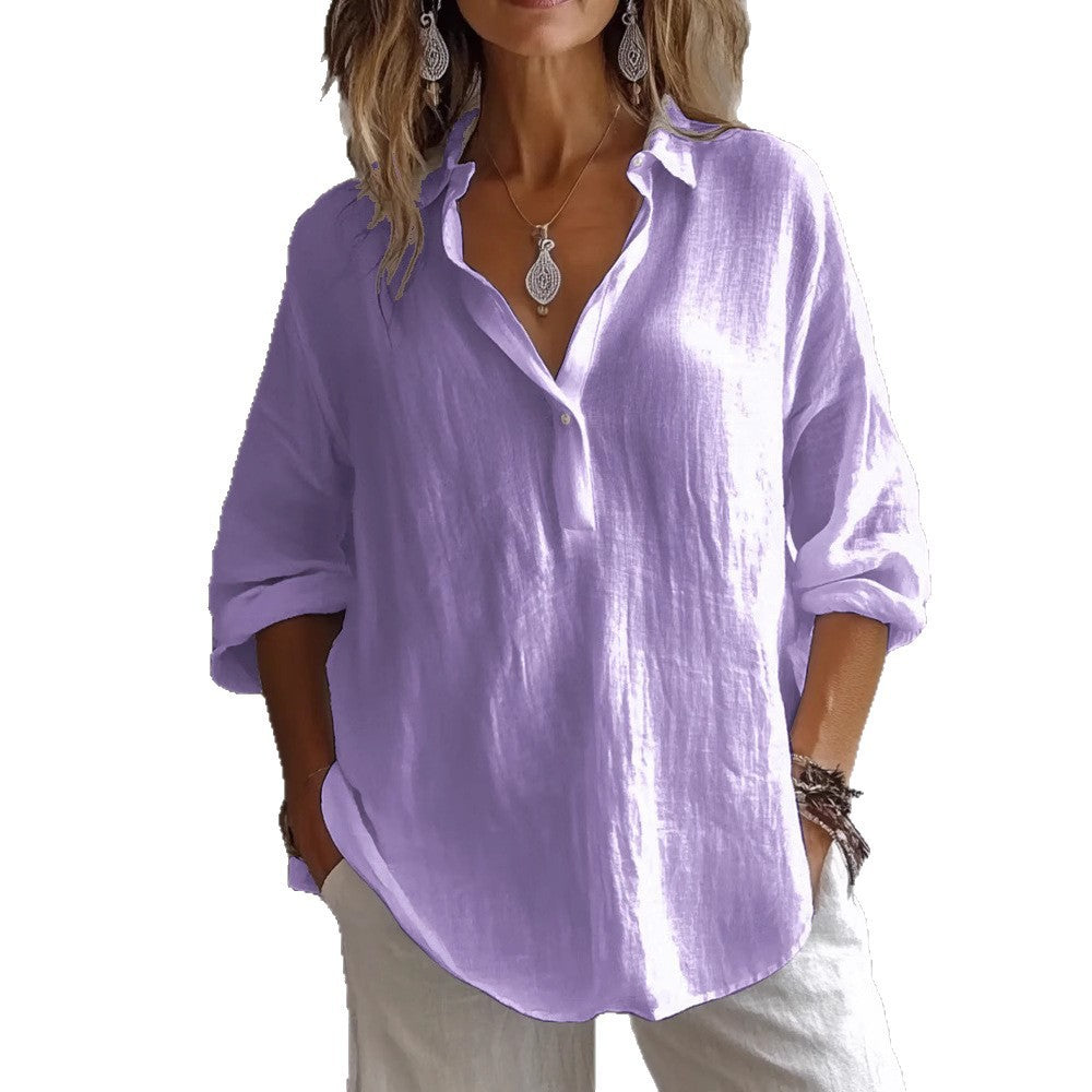 Women's Linen Blouse | Breathable, Lightweight | 9 Colors