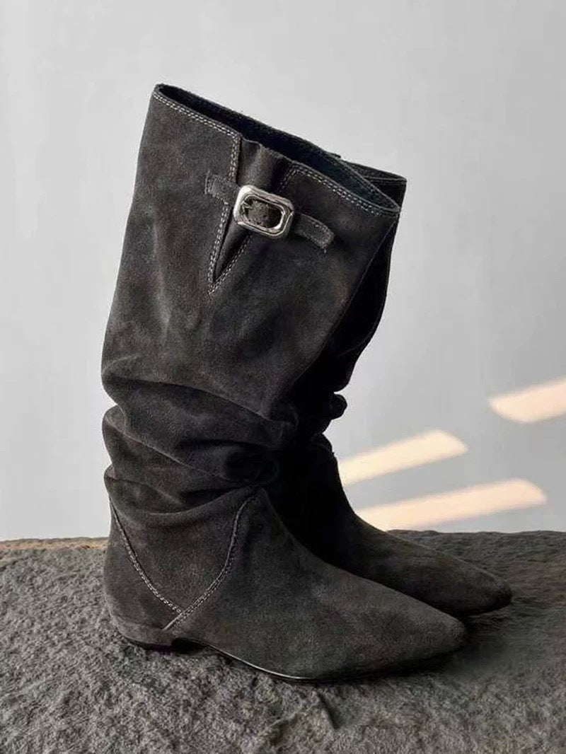 Cowboy Boots | Women's Knee High, Pointed Toe | Low Heel, Western Style