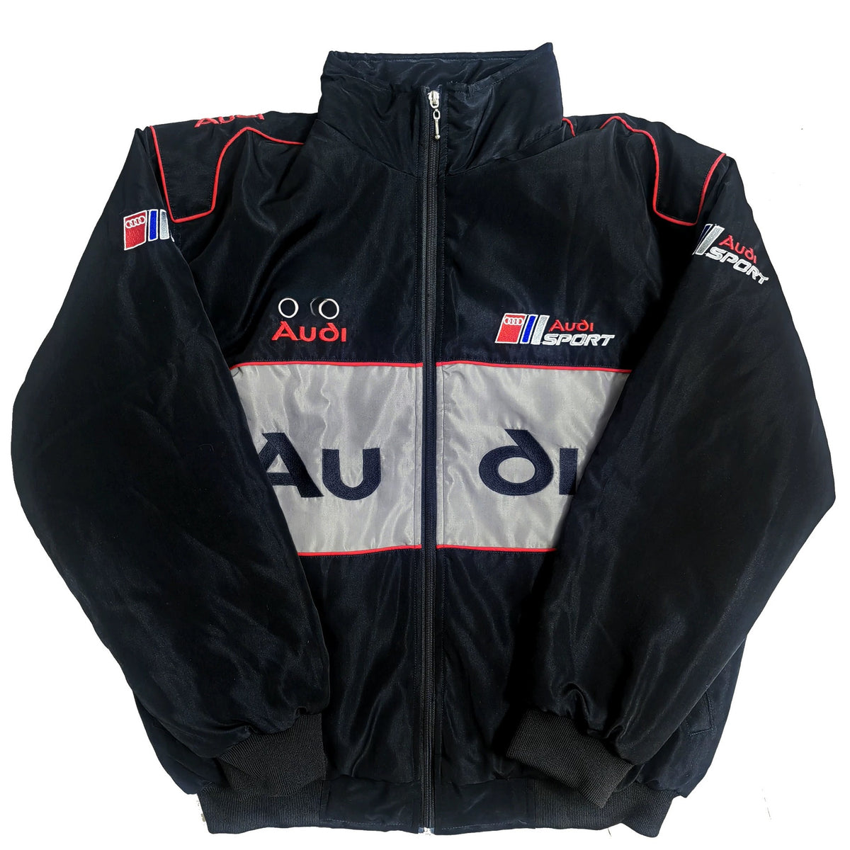 Unisex Racing Jacket | Retro Motorsport, Embroidered Detail | Biker Style