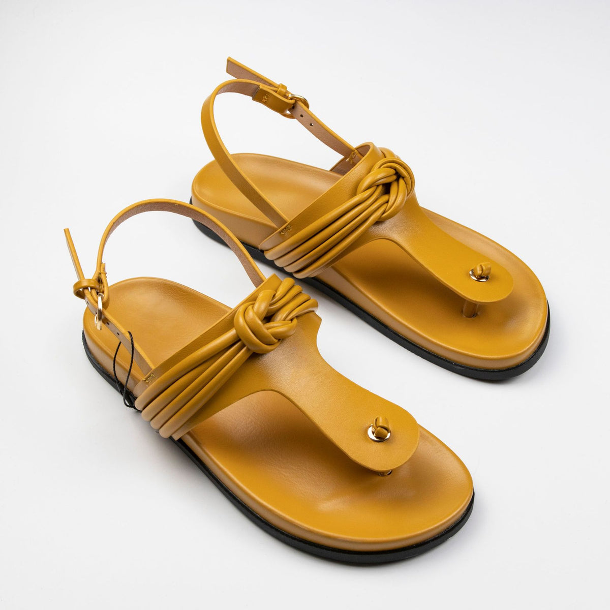 Womens chunky platform sandals with Roman style backstrap and open toe