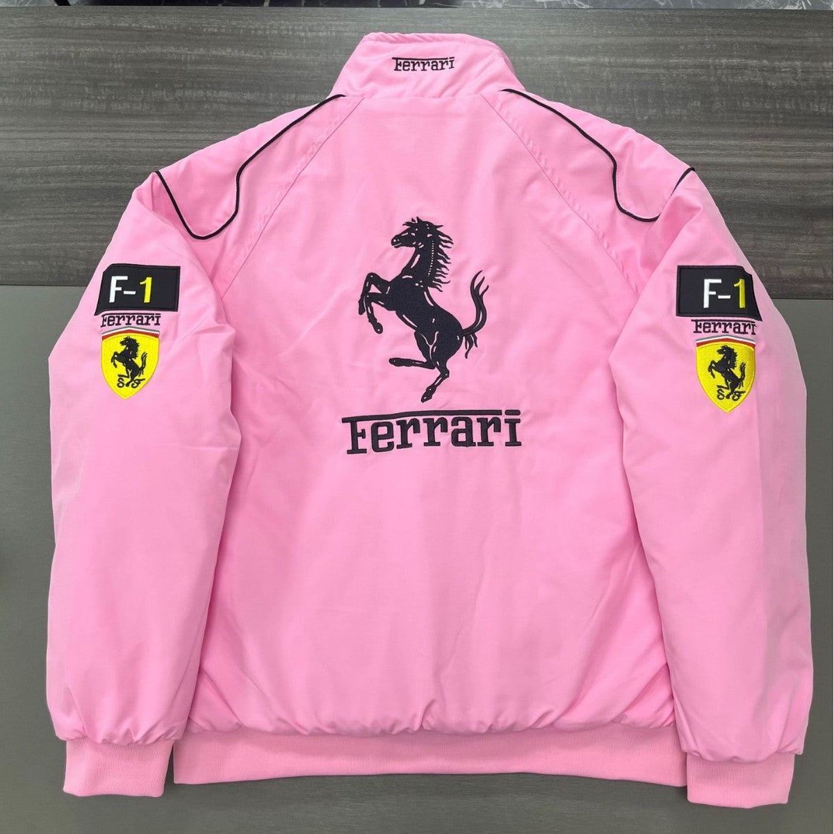 Racing Jacket | Embroidered Vintage Motorcycle Bomber, Cotton-Lined