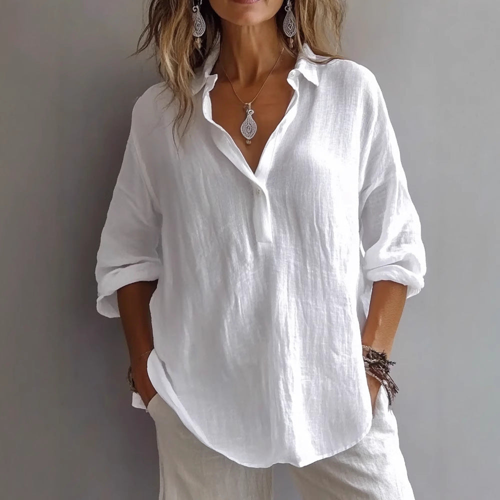 Women's Linen Blouse | Breathable, Lightweight | 9 Colors