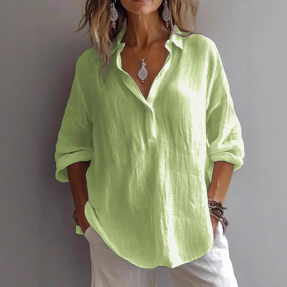 Women's Linen Blouse | Breathable, Lightweight | 9 Colors