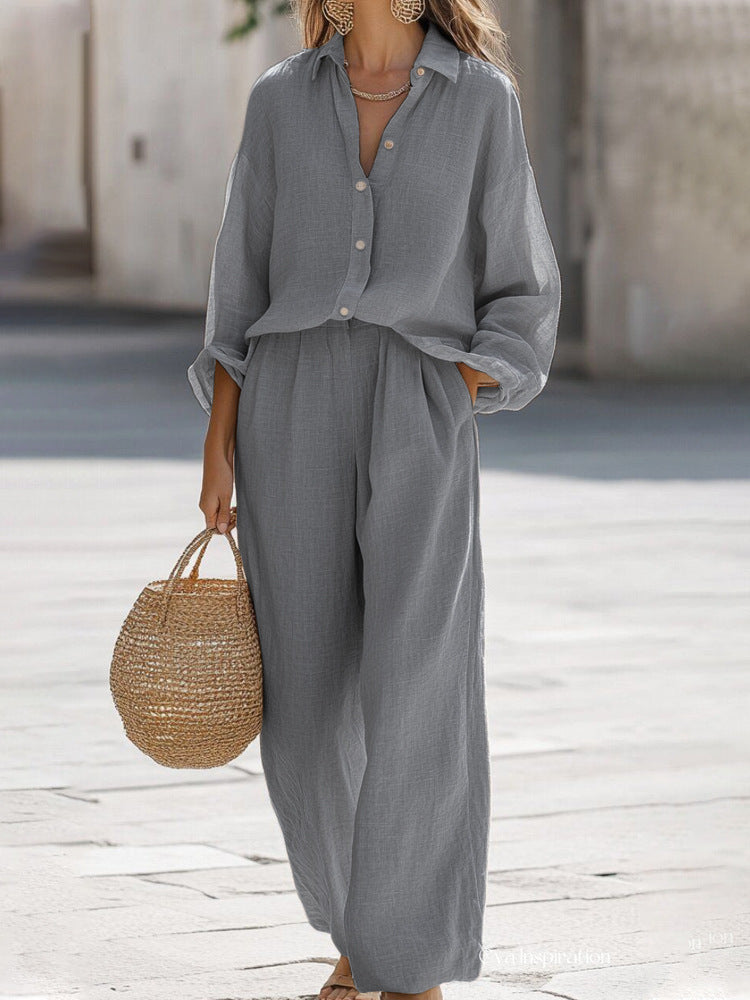 Light linen set for women Lune London