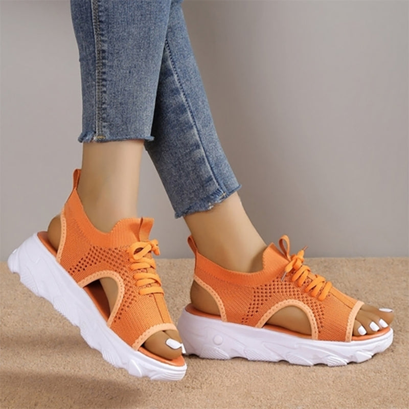Women's Cushioned Sandals | Knit, Orthopedic, Padded Sole