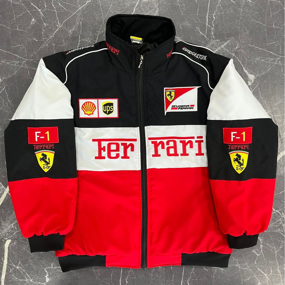 Racing Jacket | Embroidered Vintage Motorcycle Bomber, Cotton-Lined
