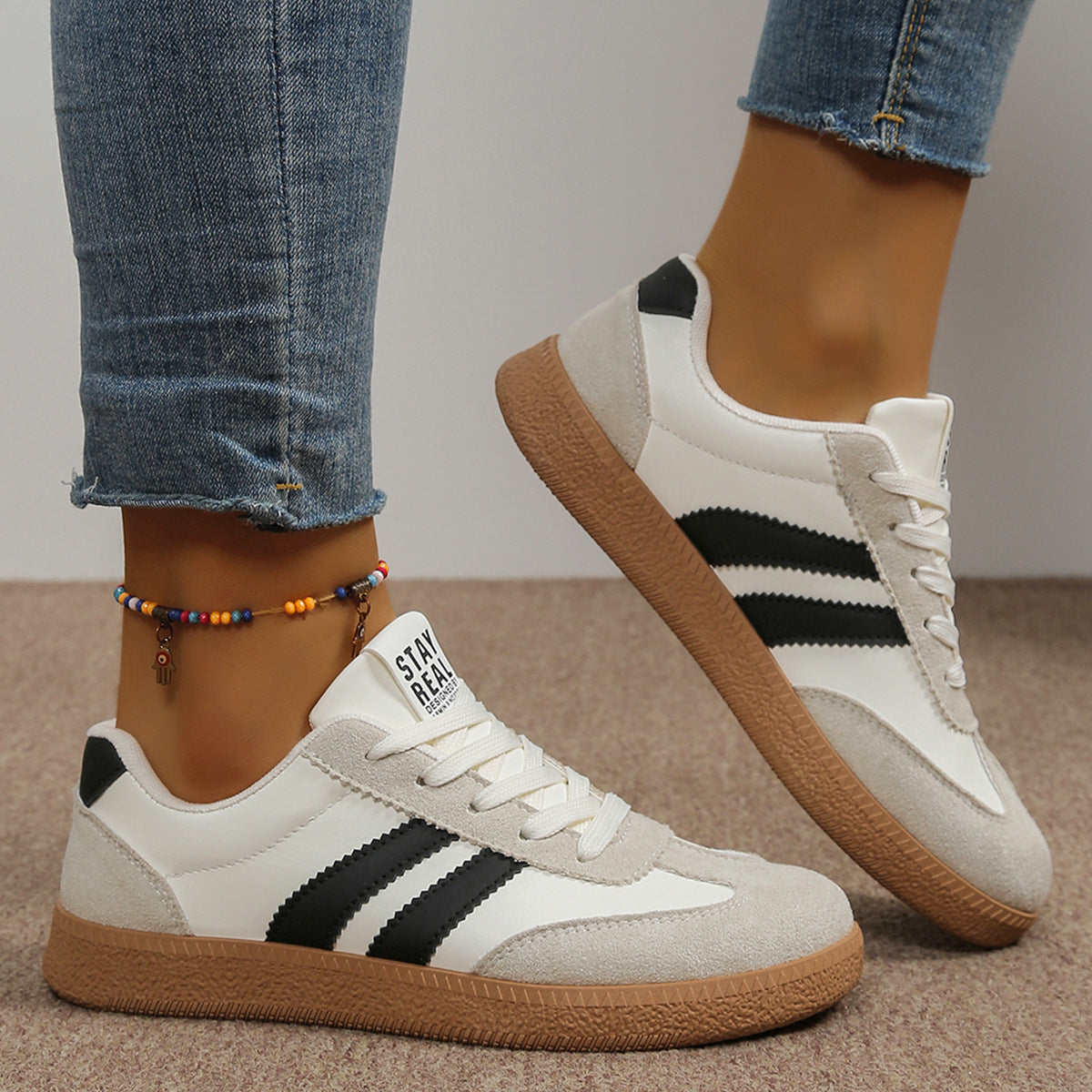 Women's Sneakers | Sport Design with Cushioning | Green, Black, Blue
