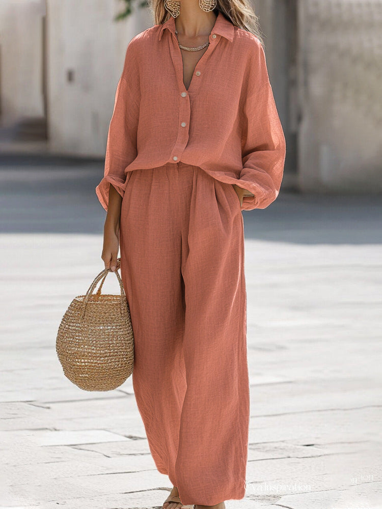 Light linen set for women Lune London