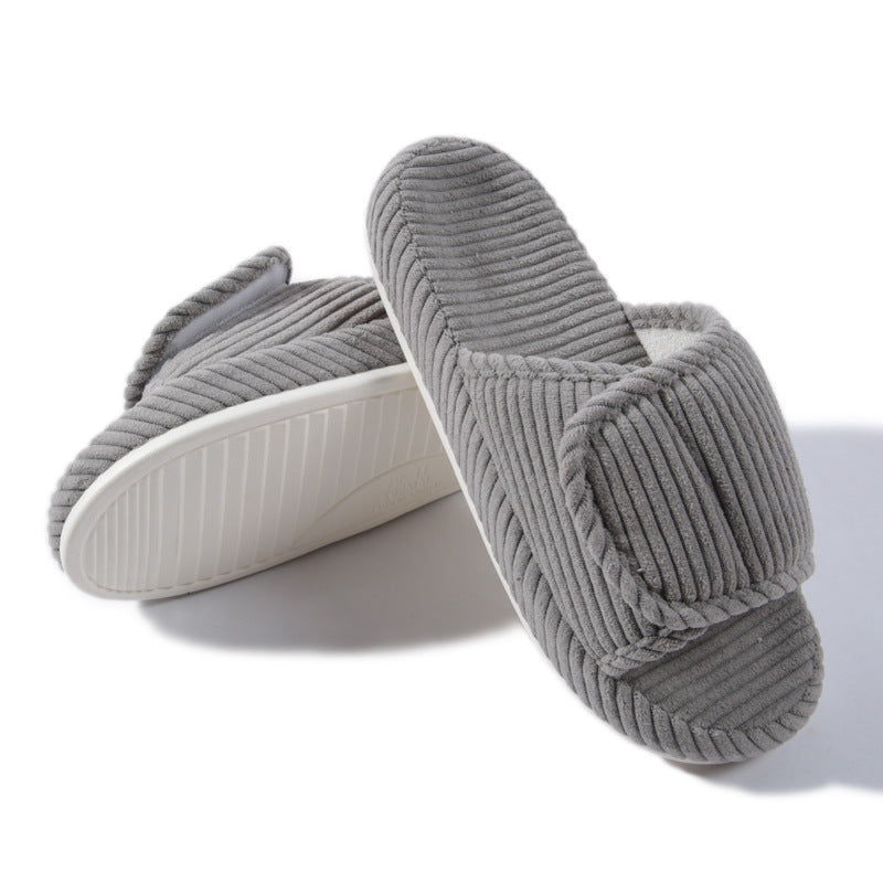 Women's Slippers | Corduroy, Open Back | Pink, Blue, Gray