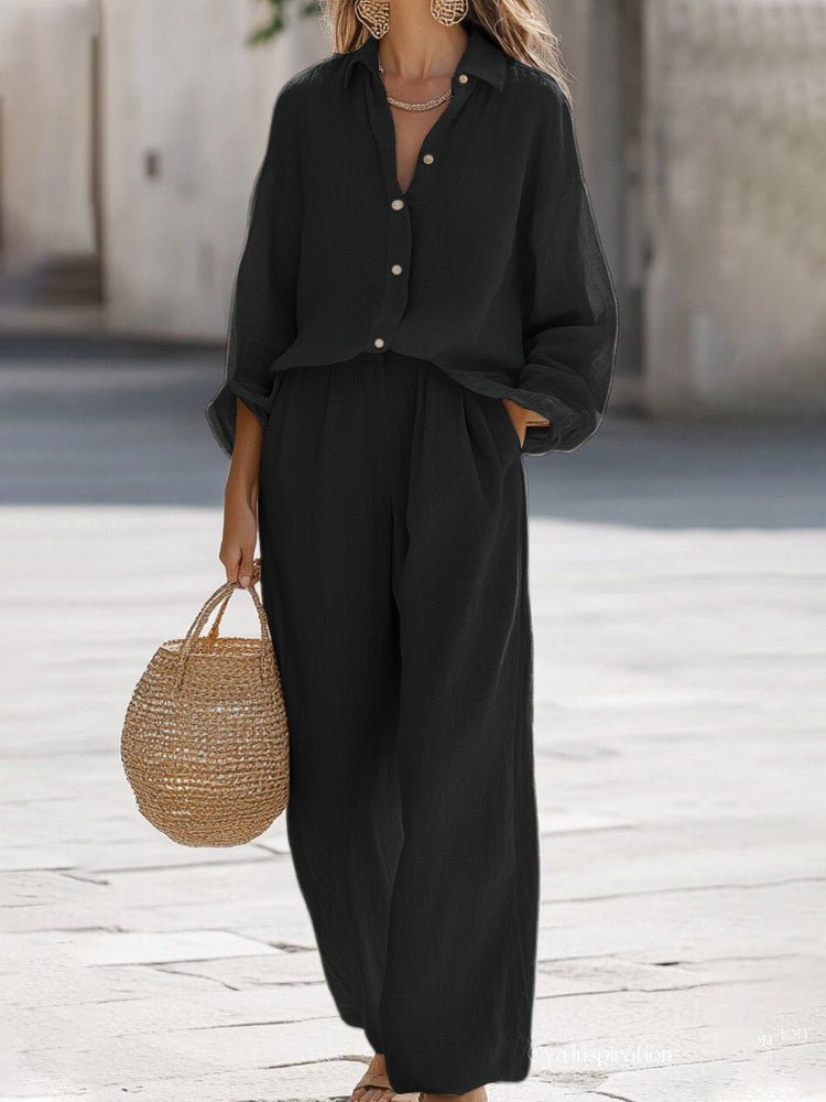 Light linen set for women Lune London