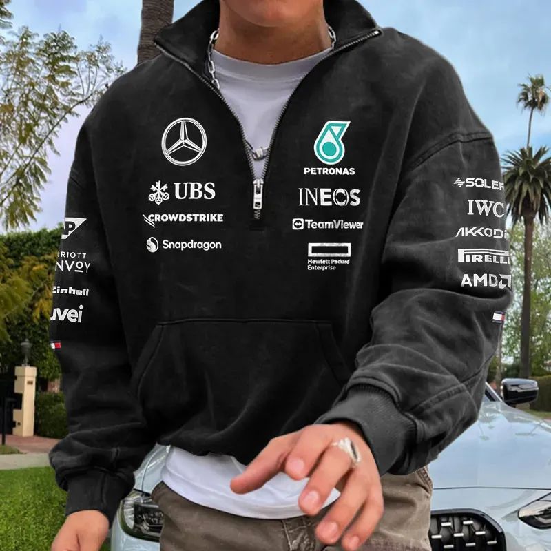Men's Half Zip Sweatshirt | 3D Print, Spring Autumn