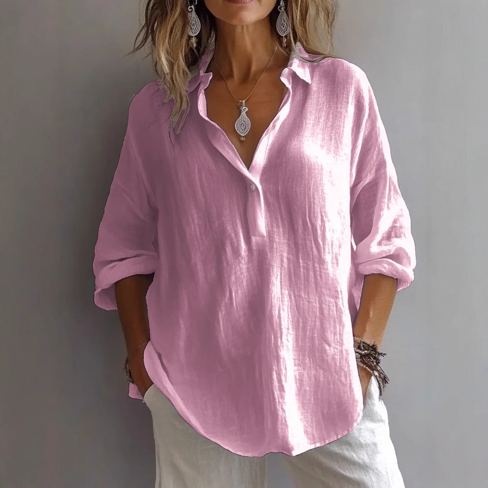 Women's Linen Blouse | Breathable, Lightweight | 9 Colors