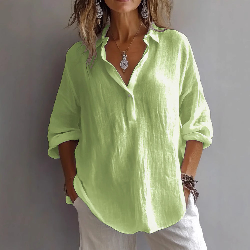 Women's Linen Blouse | Breathable, Lightweight | 9 Colors