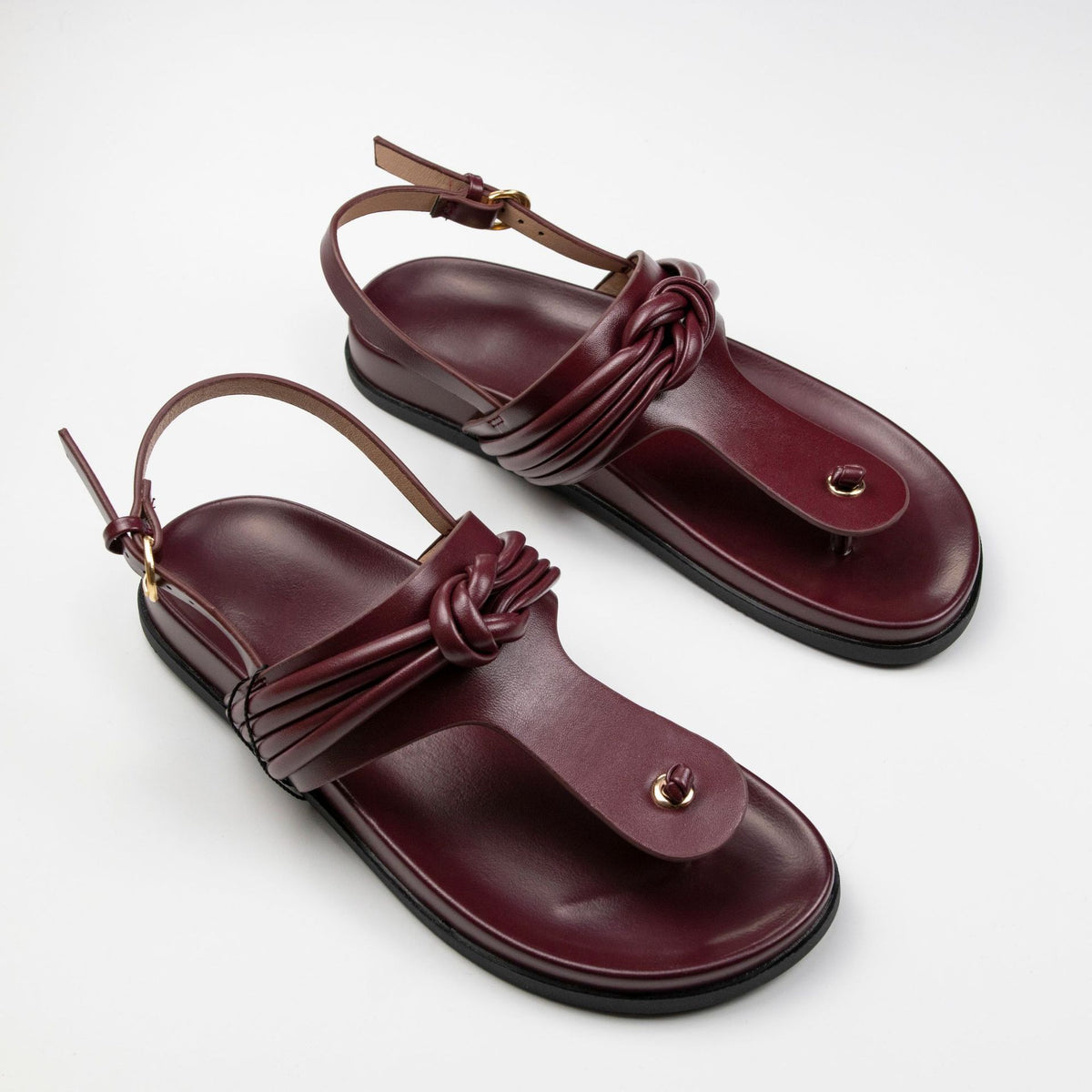 Womens chunky platform sandals with Roman style backstrap and open toe