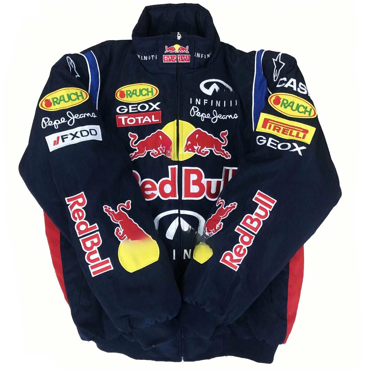 Unisex Racing Jacket | Retro F1 Motorsport Style | Embroidered Biker Design