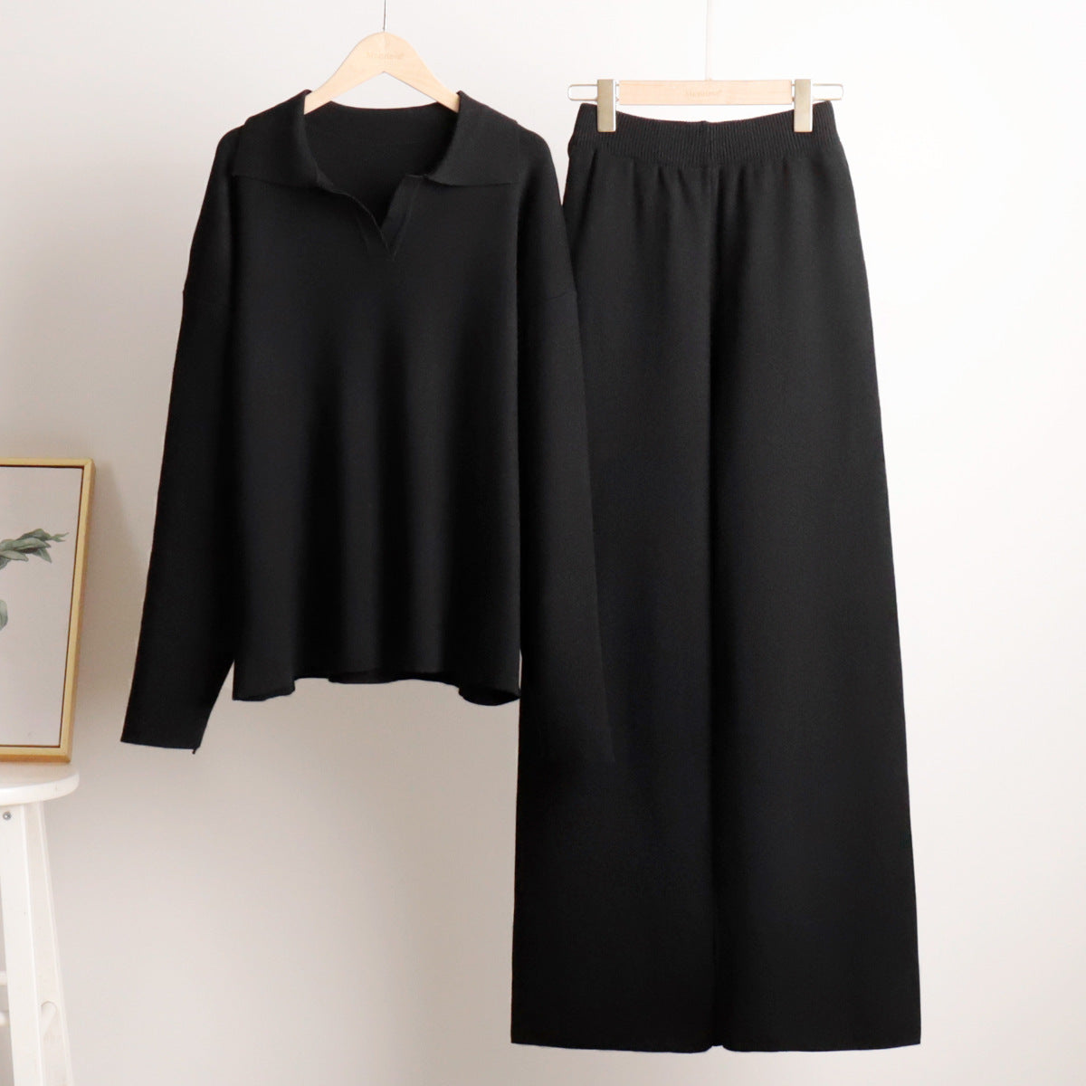 Lounge Set | Women's Soft, Oversized Fit | Collared Top Outfit