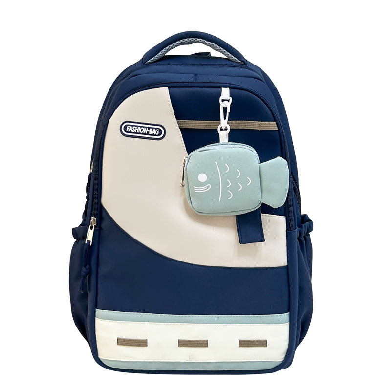Women's Schoolbag | Multifunction Storage, Fish Pendant