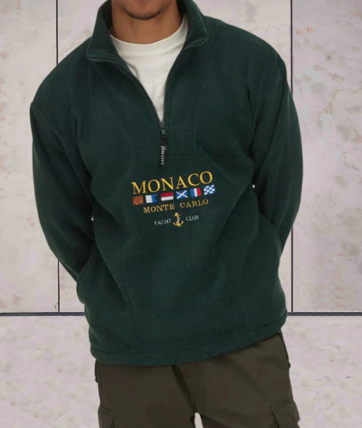 Men's Half Zip Sweatshirt | 3D Print, Spring Autumn