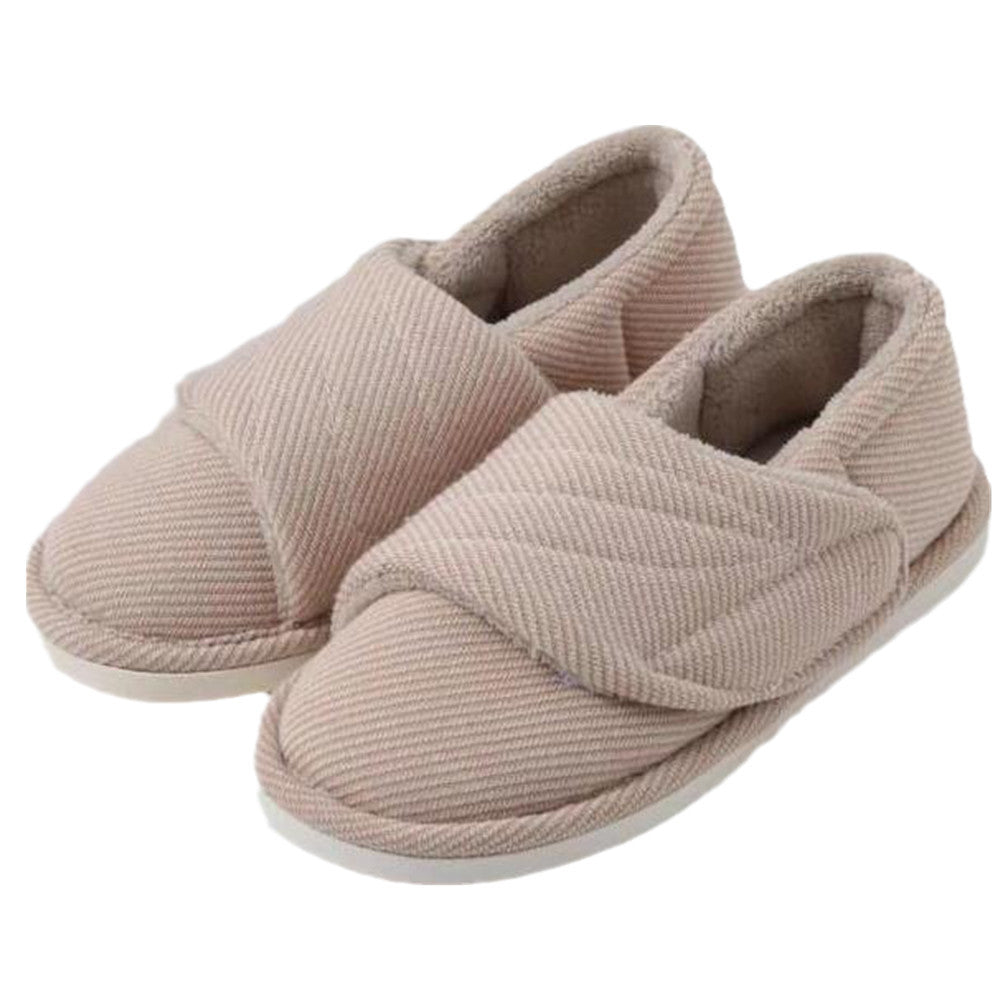 Memory Foam Slippers | Adjustable Velcro, All Season | Large Sizes