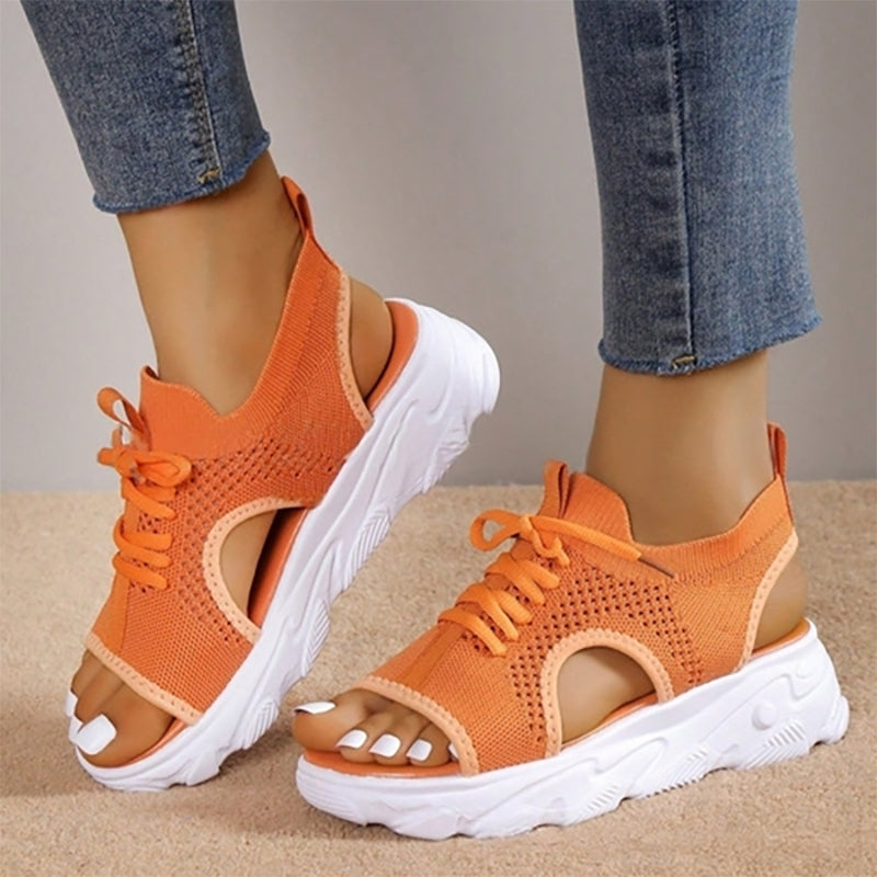 Women's Cushioned Sandals | Knit, Orthopedic, Padded Sole