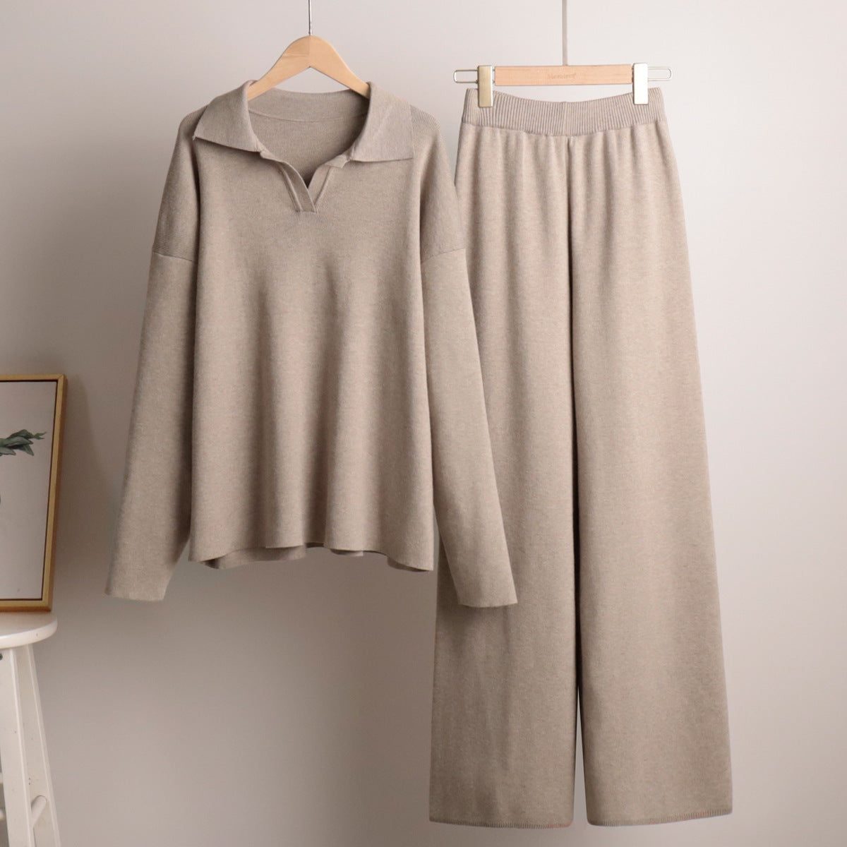 Lounge Set | Women's Soft, Oversized Fit | Collared Top Outfit