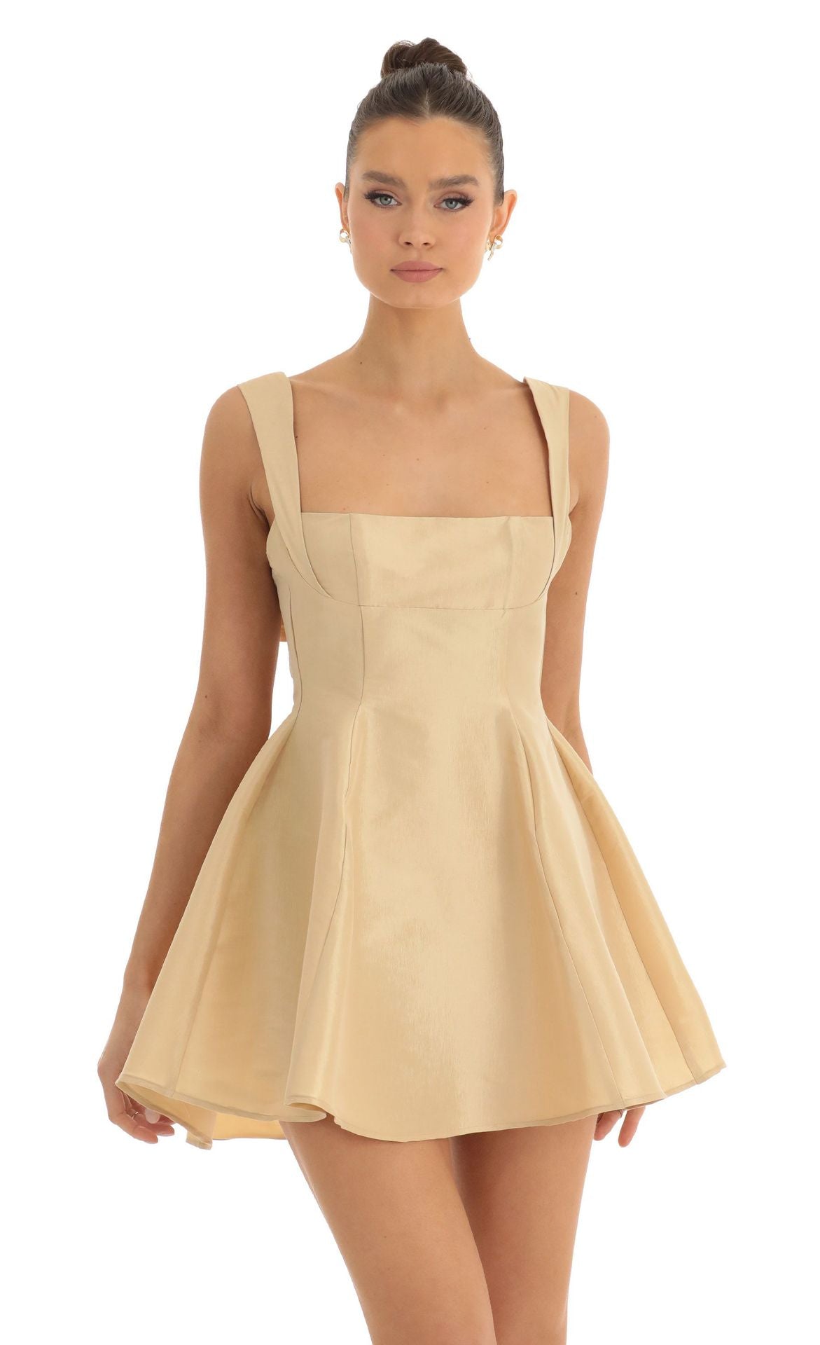 Summer Wrap Dress | Bow Tie Waist, Sleeveless | White Black Apricot