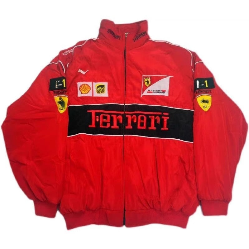 Racing Jacket | Embroidered Motorcycle Biker | Men's Winter Casual Outerwear