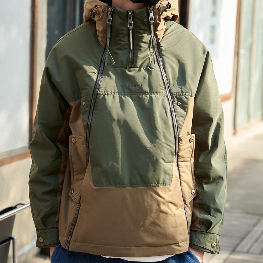 Rain Jacket | Techwear, Water-Resistant, Color Block