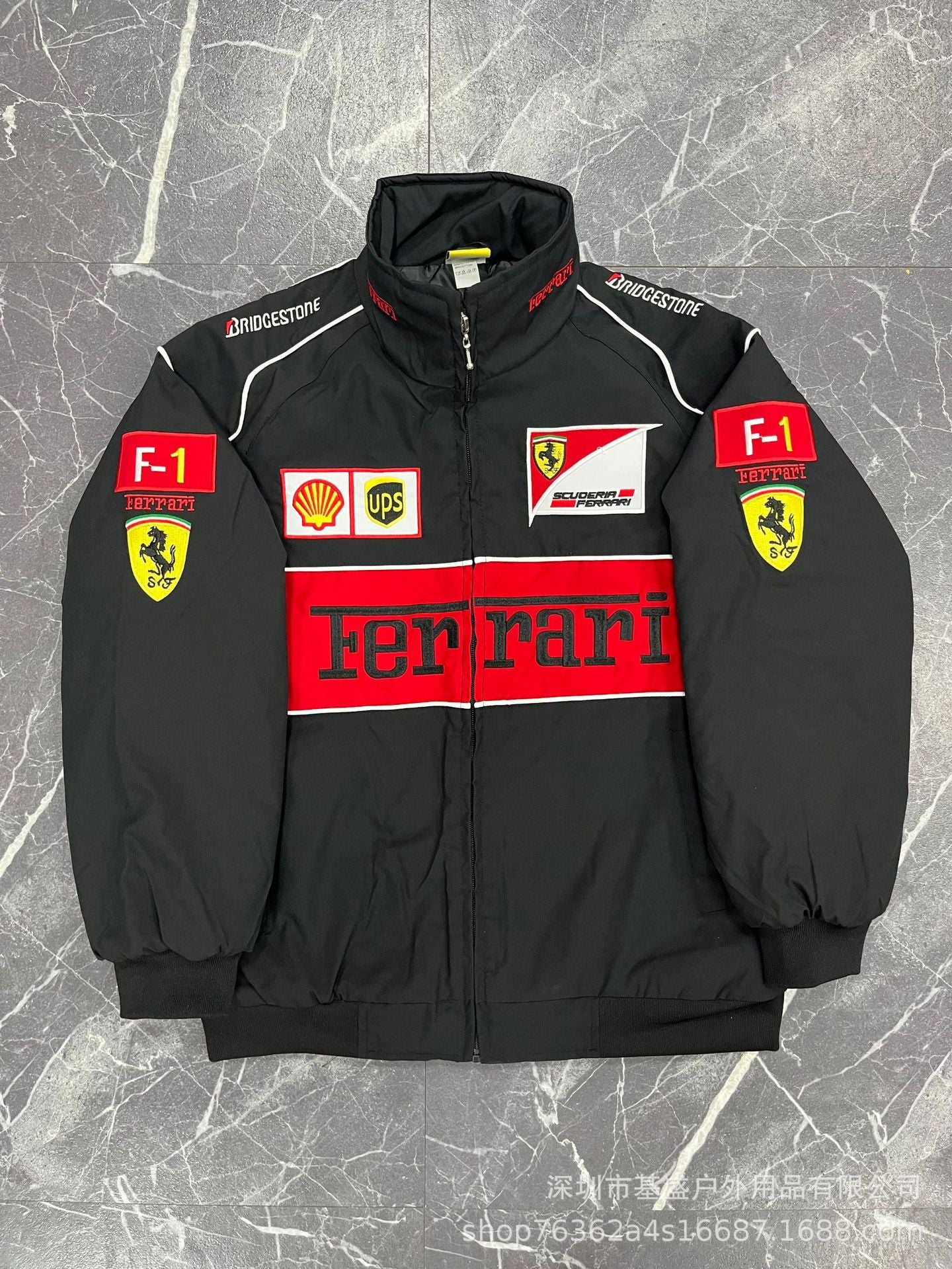 Racing Jacket | Embroidered Vintage Motorcycle Bomber, Cotton-Lined