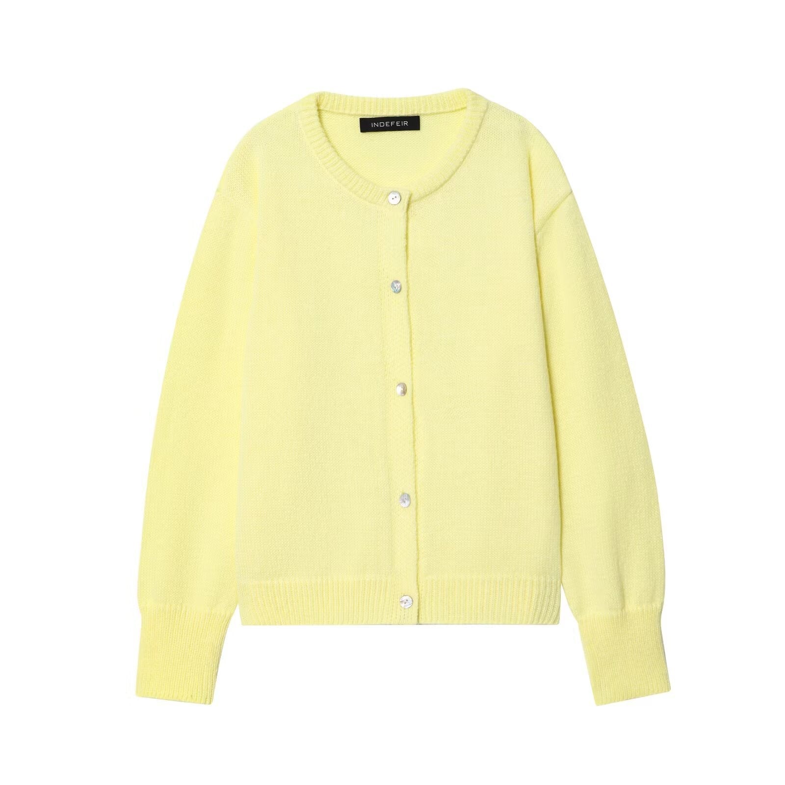 Women's Knit Cardigan | Elegant Button Front, Round Neck