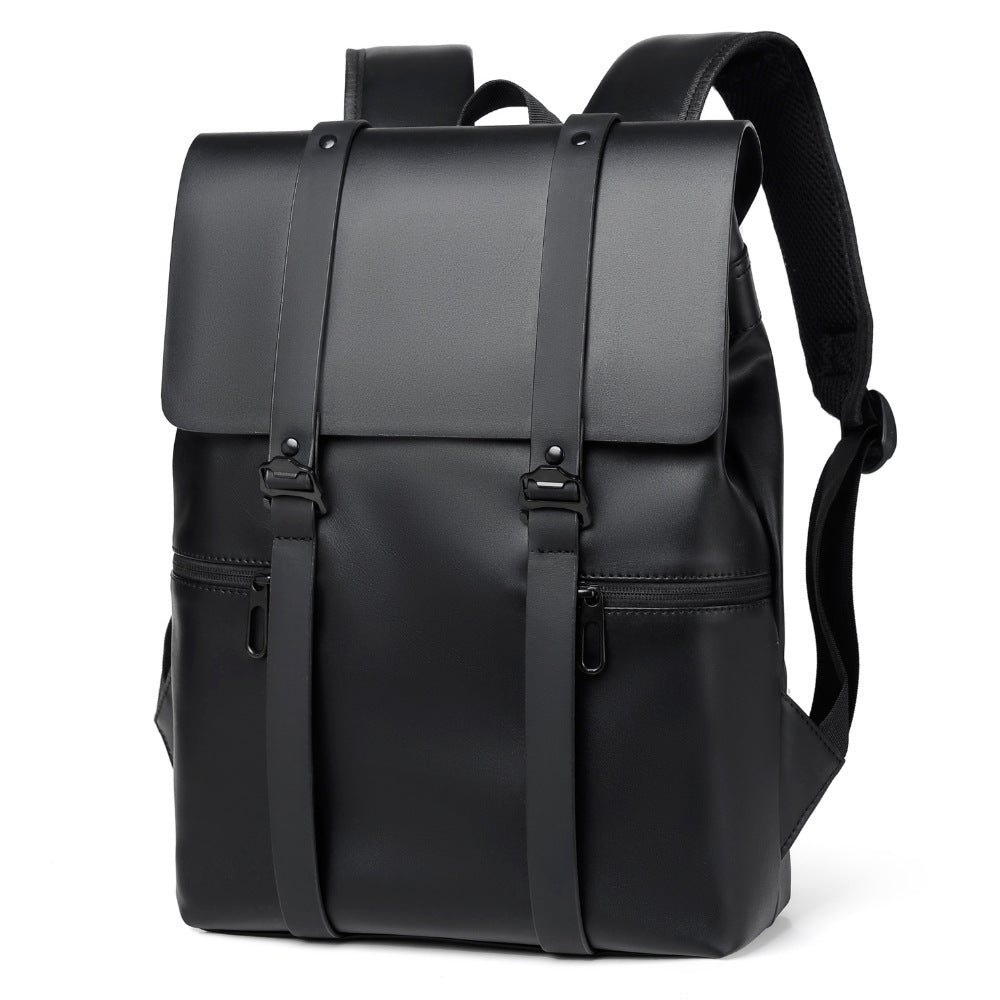Business Notebook Backpack | Lightweight, Spacious | Black & Beige