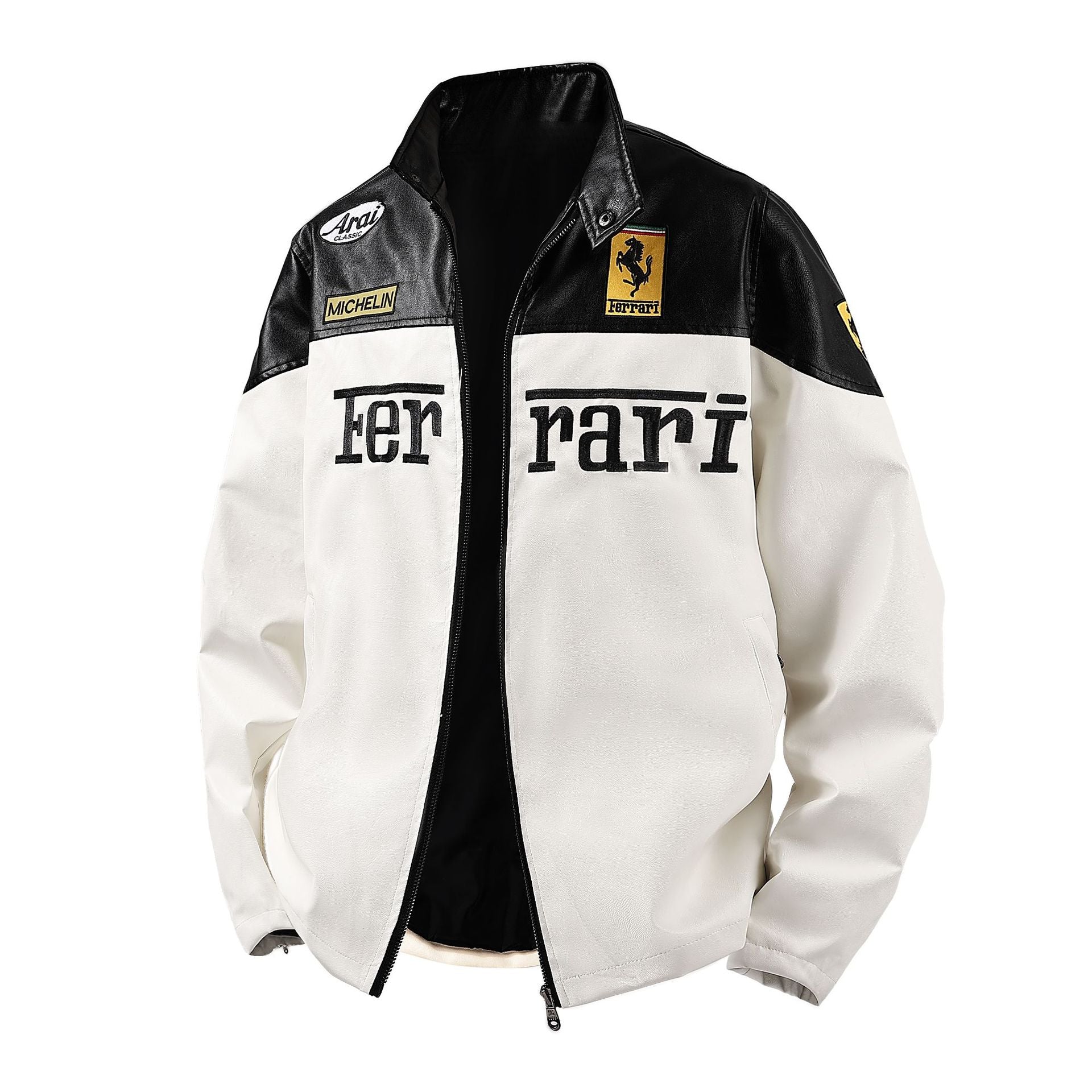 Motorcycle Leather Jacket | Racing Riding Gear, Windproof Warmth