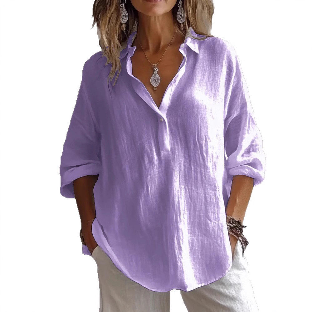Women's Linen Blouse | Breathable, Lightweight | 9 Colors