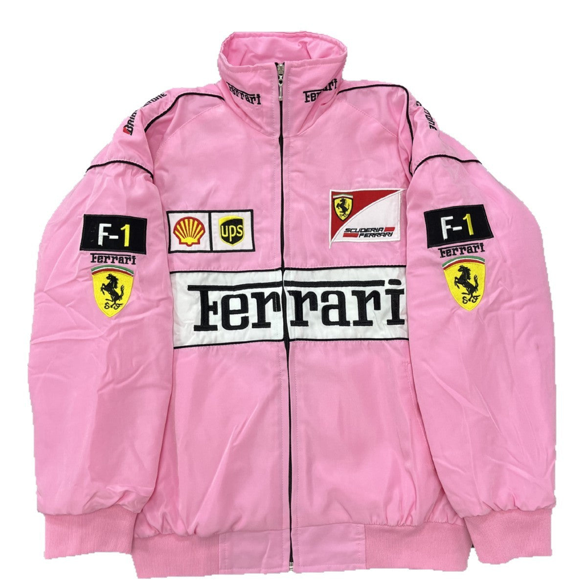 Racing Jacket | Embroidered Vintage Motorcycle Bomber, Cotton-Lined