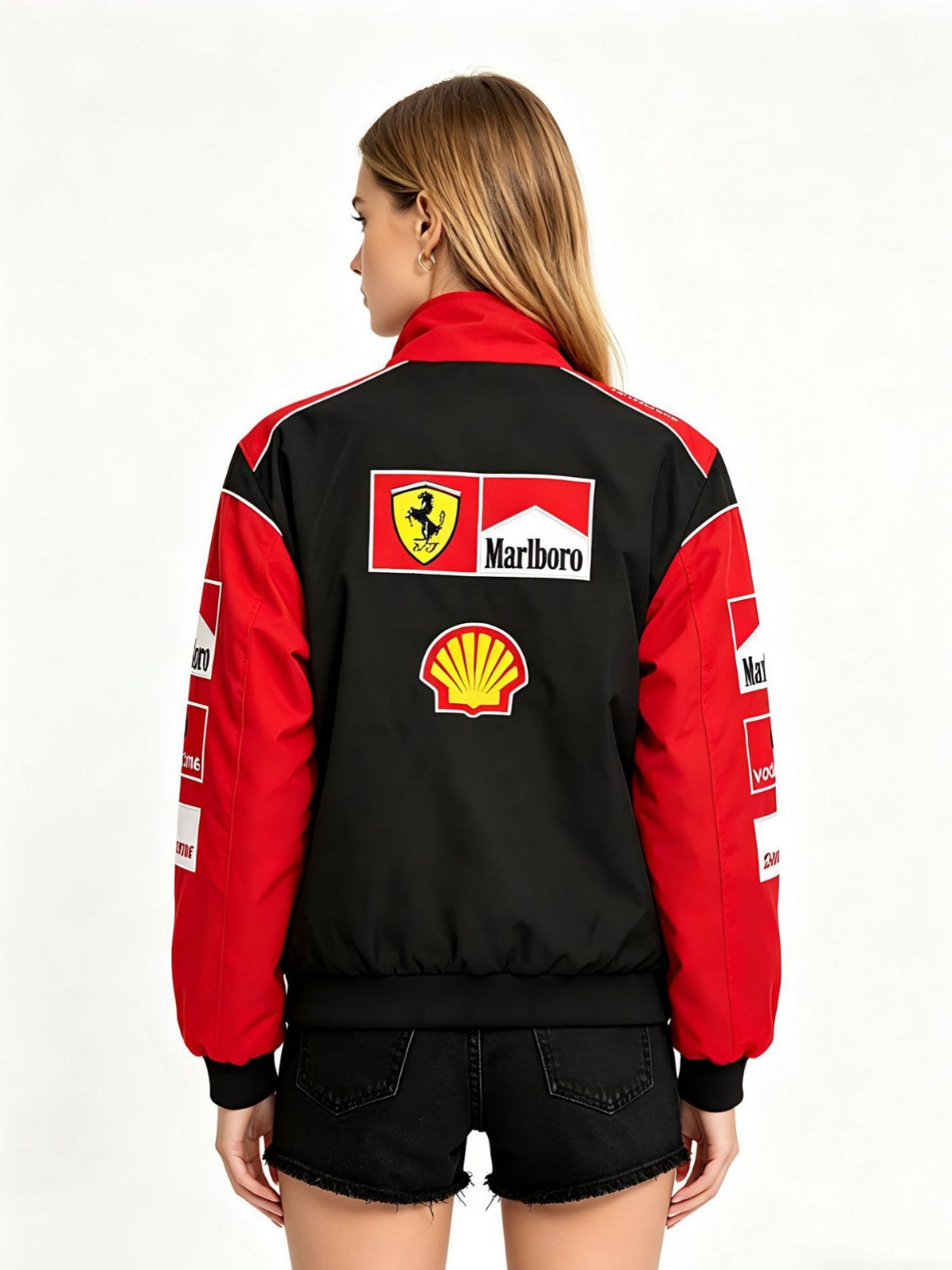 F1 Racing Jacket | Embroidered Vintage Motorcycle Bomber | Cotton Lined