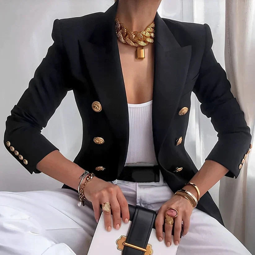 Women's Blazer | Structured Shoulders, Single Breasted