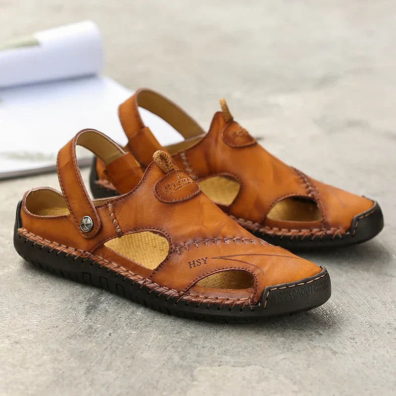 Leather Sandals | Men, Orthopedic | Arch Support, Ergonomic