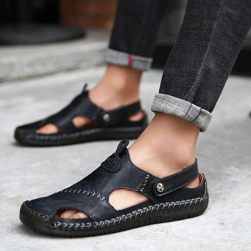 Leather Sandals | Men, Orthopedic | Arch Support, Ergonomic