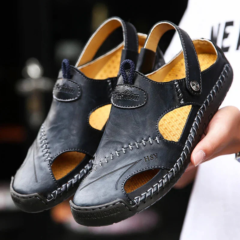 Leather Sandals | Men, Orthopedic | Arch Support, Ergonomic