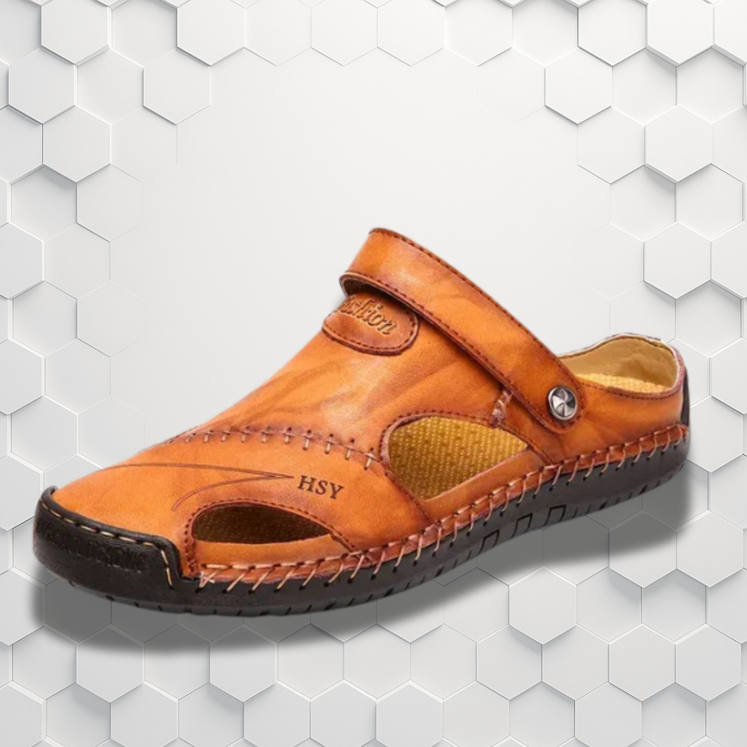 Leather Sandals | Men, Orthopedic | Arch Support, Ergonomic