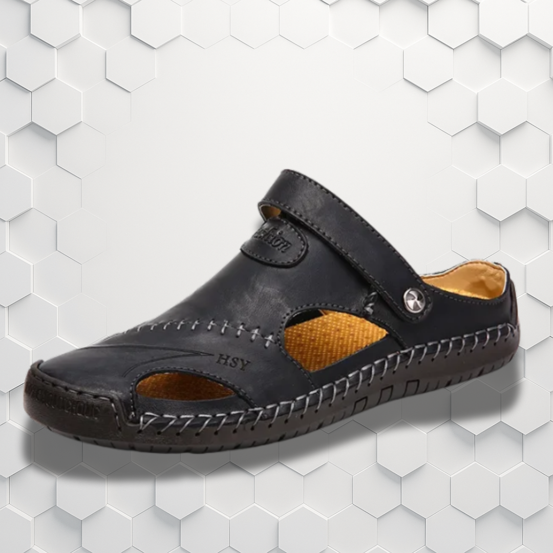 Leather Sandals | Men, Orthopedic | Arch Support, Ergonomic