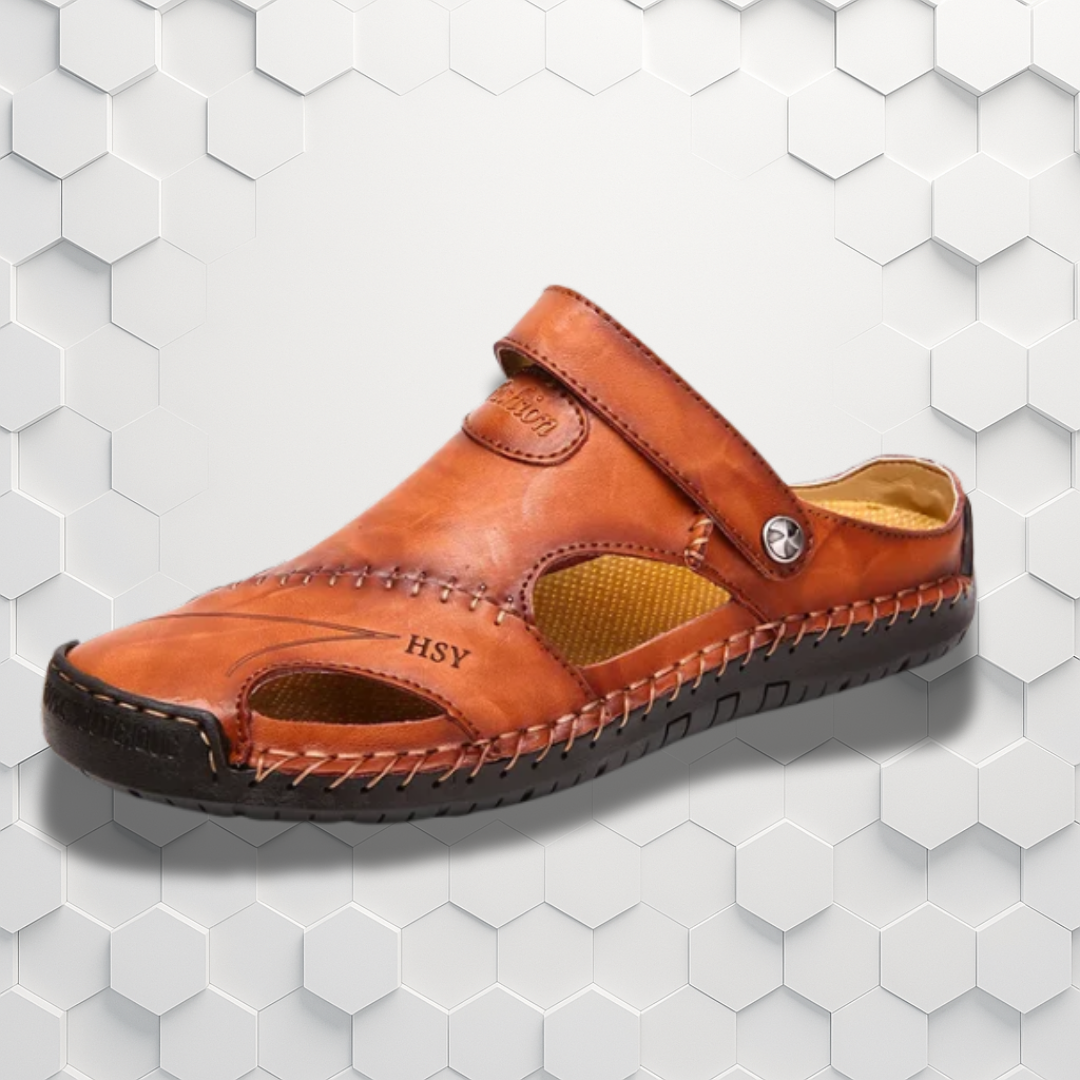 Leather Sandals | Men, Orthopedic | Arch Support, Ergonomic
