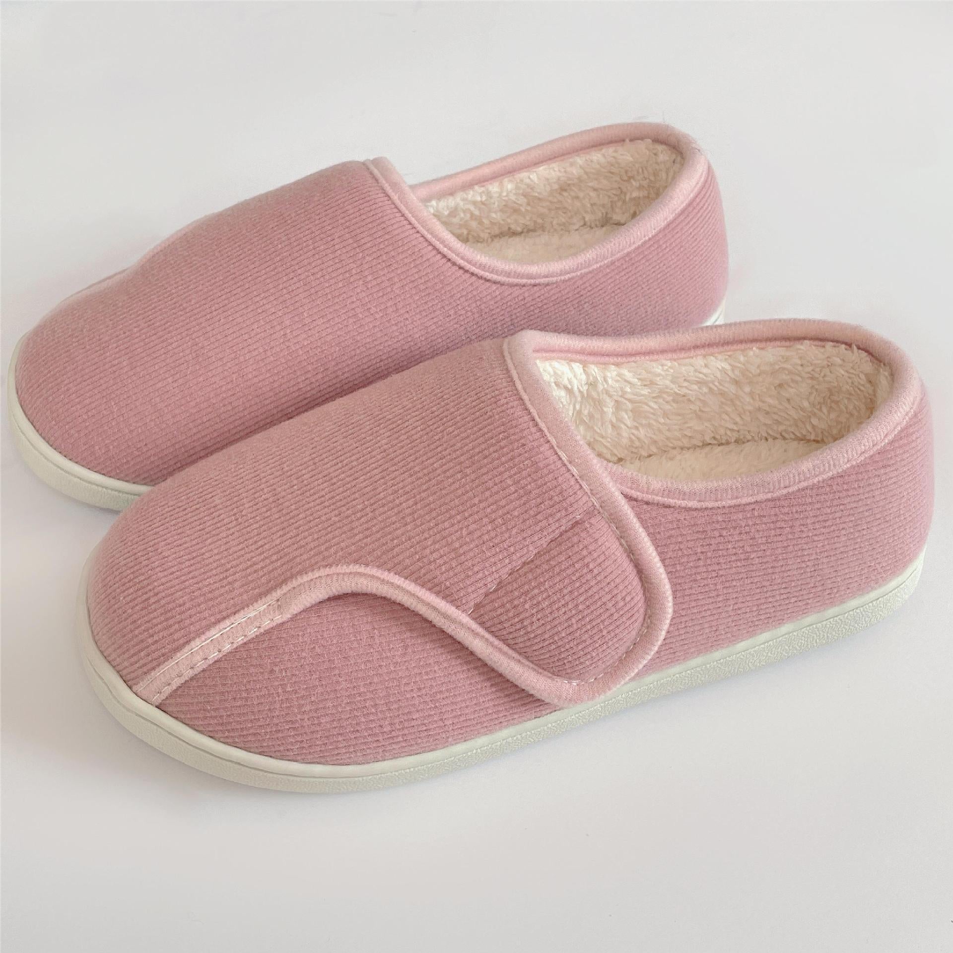 Memory Foam Slippers | Adjustable Velcro, All Season | Large Sizes