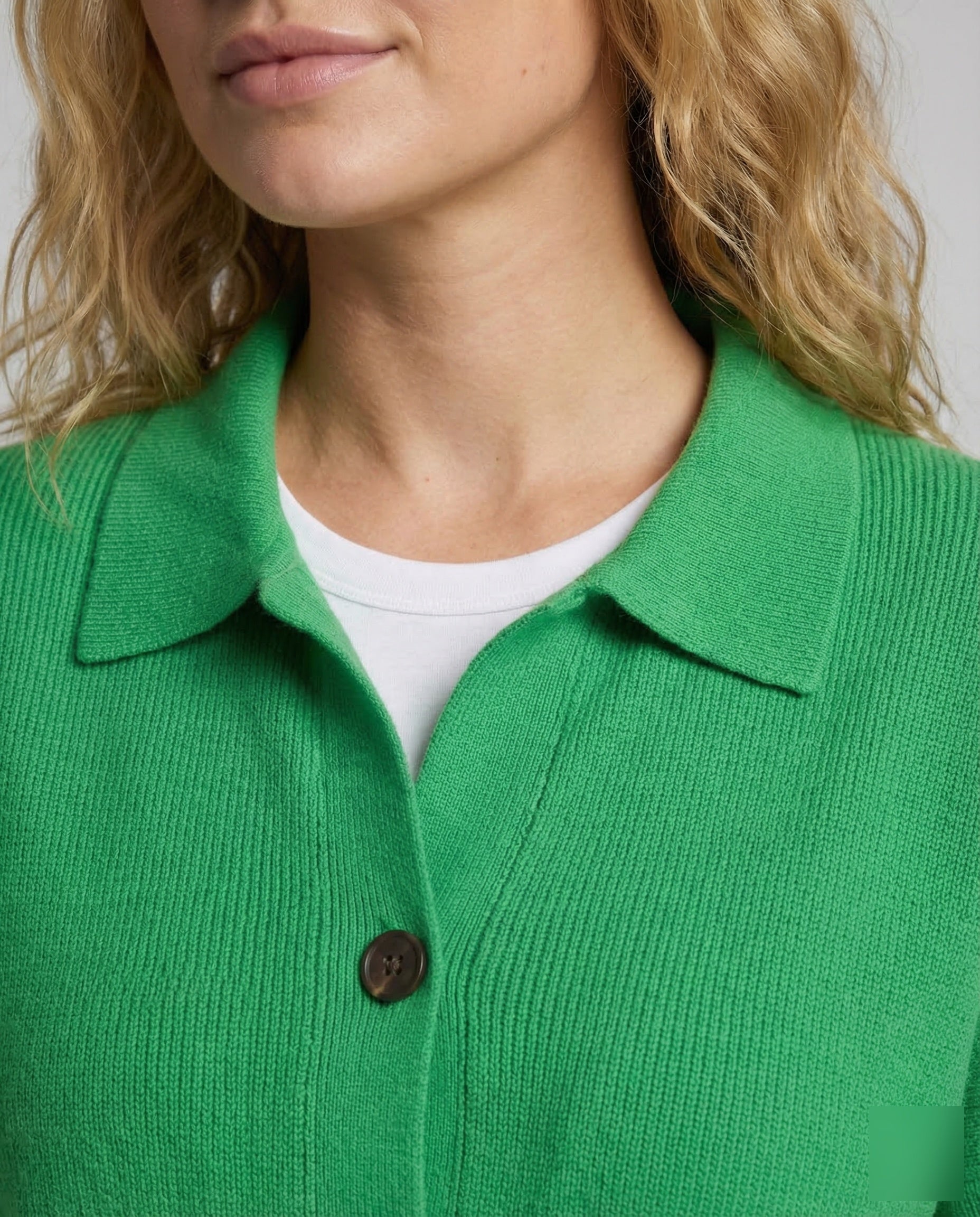 Women's Knit Cardigan | Button Front, Elegant | Wool Blend